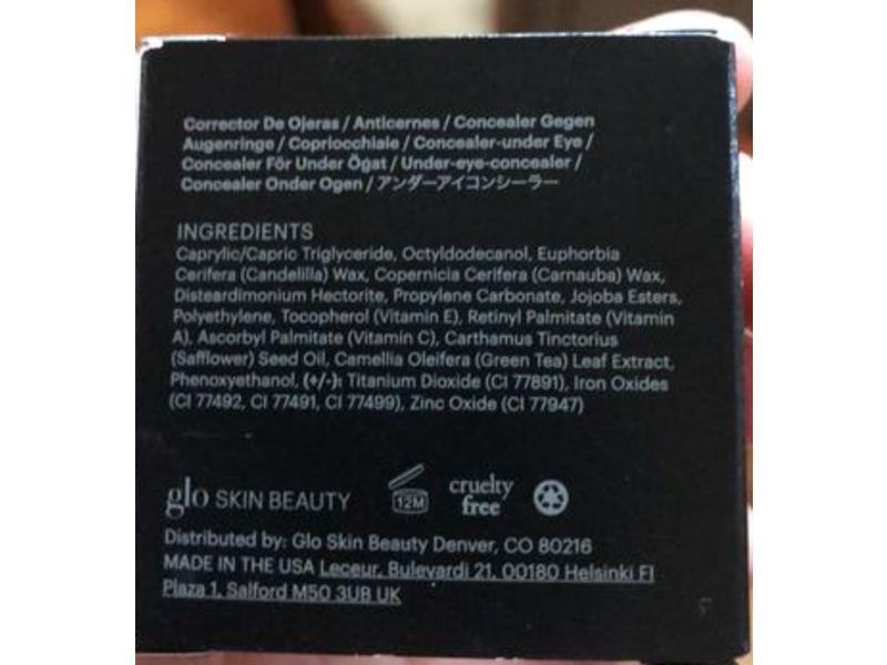 Glo Skin Beauty Under Eye Concealer, Natural, 0.11 oz/3.1 g