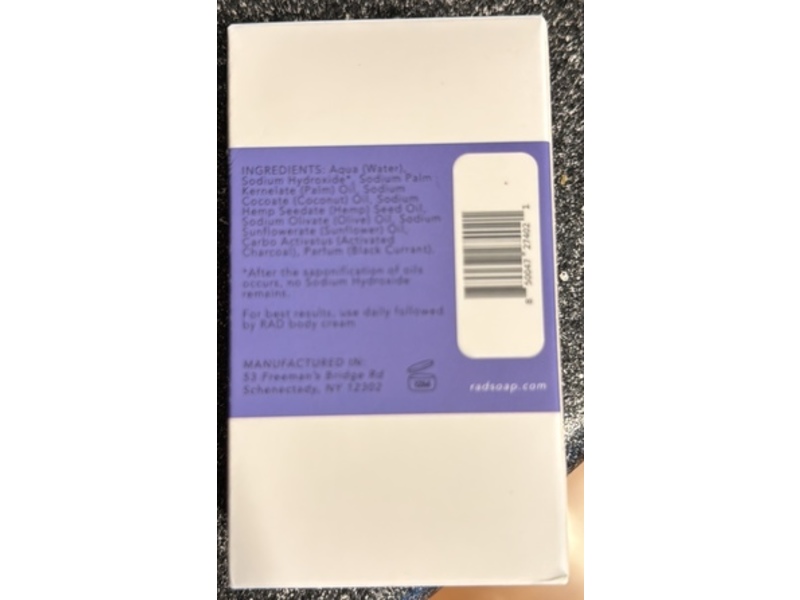 Rad Soap Co. Bar Soap, Moon Rock, 6 oz/170 g