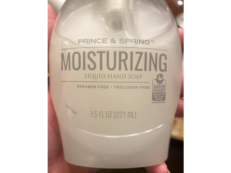 Prince & Spring Moisturizing Liquid Hand Soap, 7.5 fl oz/221 mL