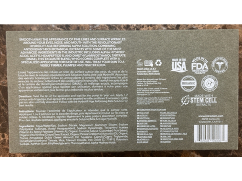 Introstem Aqualift Age Reforming Alpha Solution, 1.23 oz/35 g