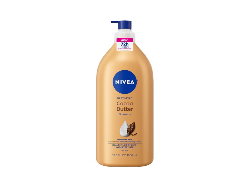 Nivea Body Lotion, Cocoa Butter, 33.8 fl oz/1000 mL