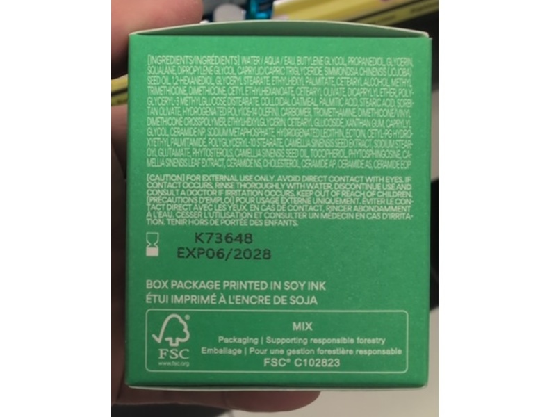 Innisfree Nourish + Strengthen Cream, Green Tea Ceramide, 1.69 fl oz/50 mL