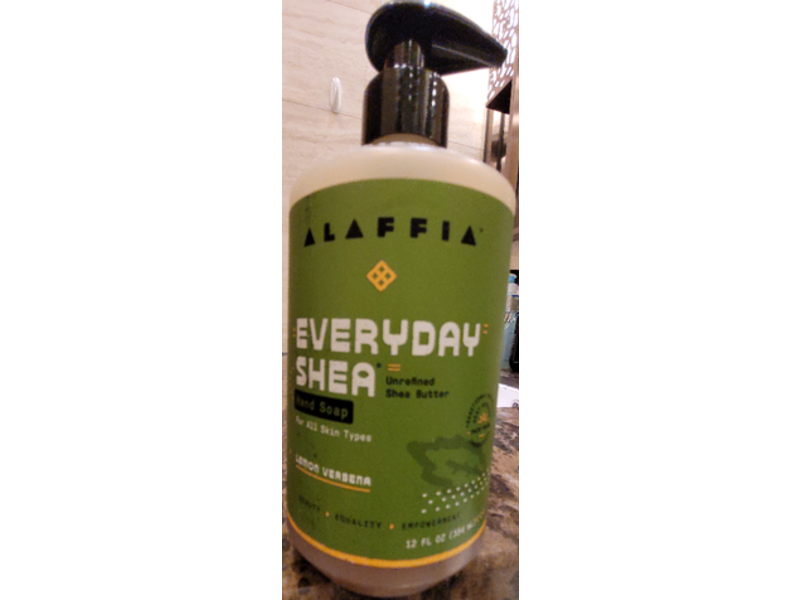 Alaffia Everyday Shea Hand Soap, Lemon Verbena, 12 fl oz/354 mL