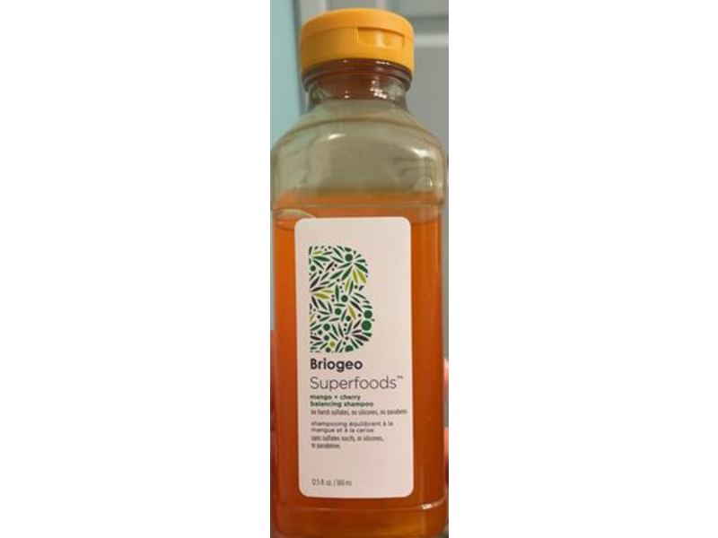 Briogeo Superfoods Balancing Shampoo, Mango + Cherry, 12.5 fl oz/369 mL