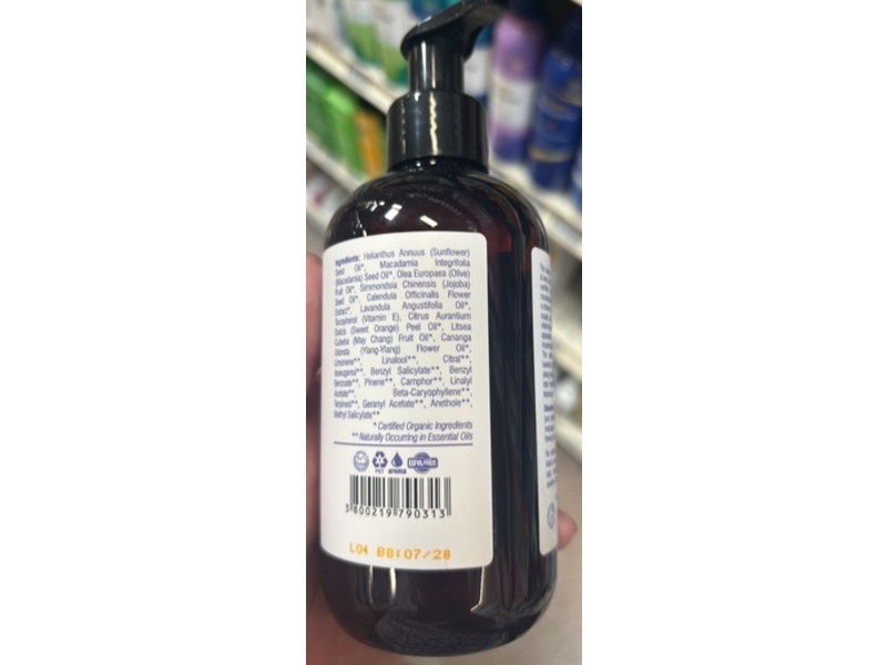 Alteya Organics De-Stress + Relax Massage & Body Oil, Lavandula Angustifolia, 8.5 fl oz/250 mL