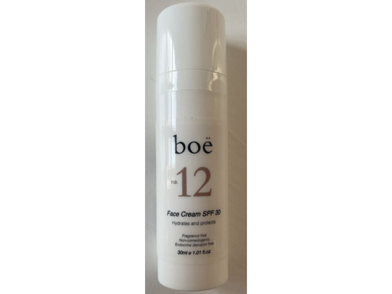Boe Beaute No. 12 Face Cream, SPF 30, 1.01 fl oz/30 mL