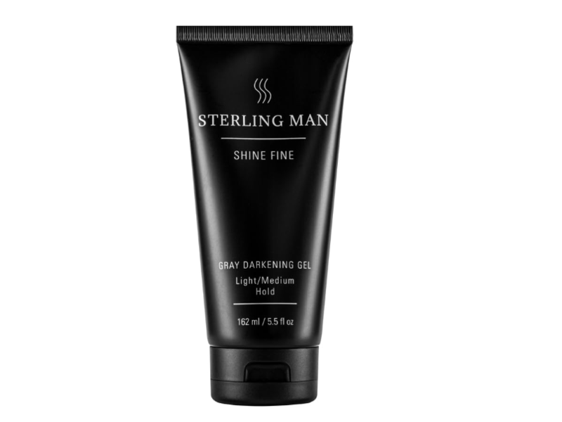 Sterling Man Shine Fine Gray Darkening Gel, Light/Medium Hold, 5.5 fl oz/162 mL