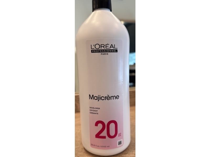 L'Oreal Professionnel Paris Cream Developer, 20 Vol. 6%, 33.8 fl oz/1000 mL