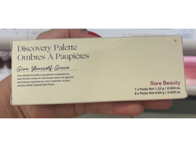 Rare Beauty Discovery Eyeshadow Palette, Give Yourself Grace, 0.029 oz/0.84 g
