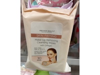 Precision Beauty Skin Firming Make Up Removing Cleansing Wipes, Collagen, 30 Count - Image 2