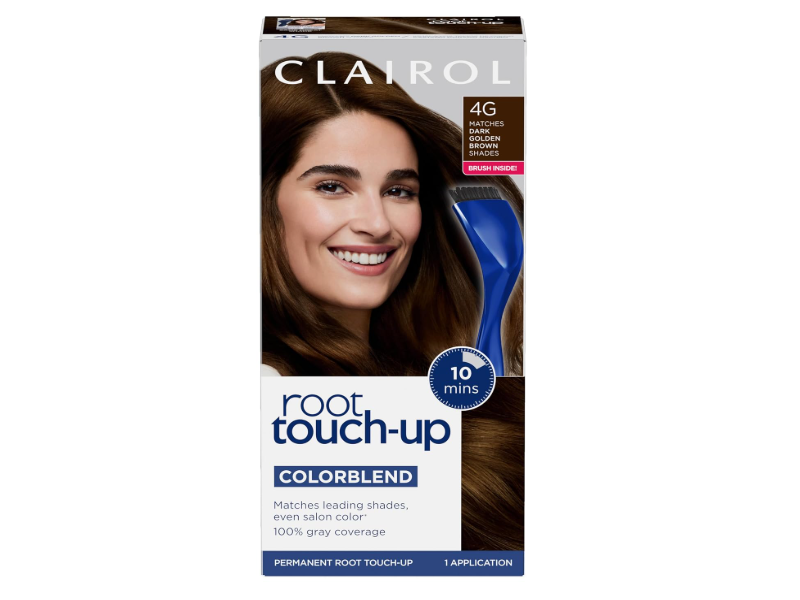 Clairol ColorBlend Permanent Root Touch-Up, 4G Dark Golden Brown, 1 Application