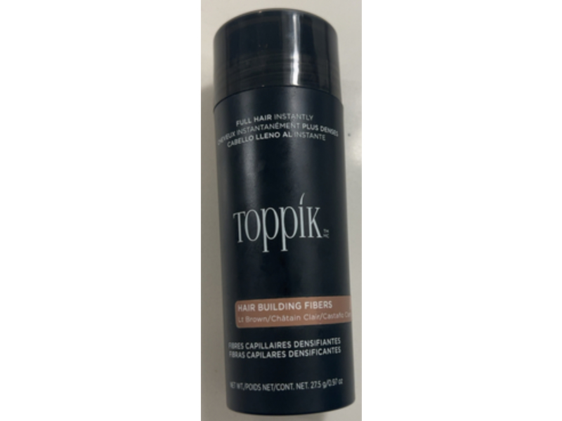 Toppik Hair Building Fibers, Light Brown, 27.5 g/2.97 oz