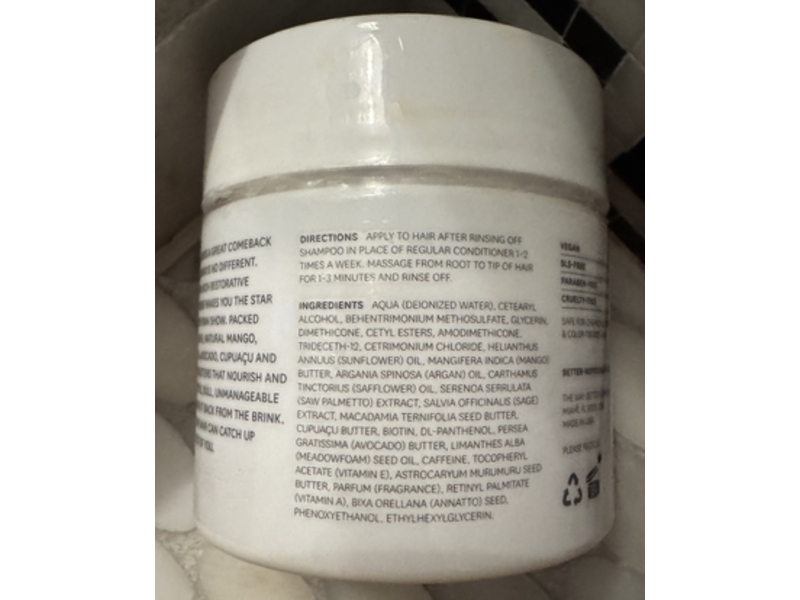 Better Not Younger Hair Redemption Restorative Butter Masque, 6.8 fl oz/200 mL