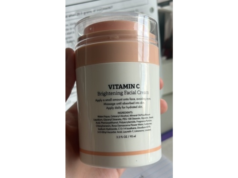 Dr. Wellness Vitamin C Brightening Facial Cream, 3.2 fl oz/95 mL
