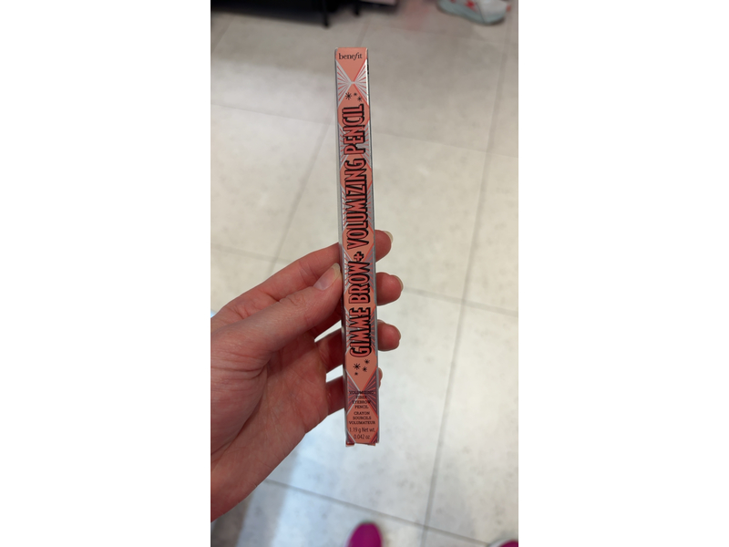 Benefit Gimme Brow + Volumizing Pencil, 05 Warm Black Brown, 0.042 oz/1.19 g