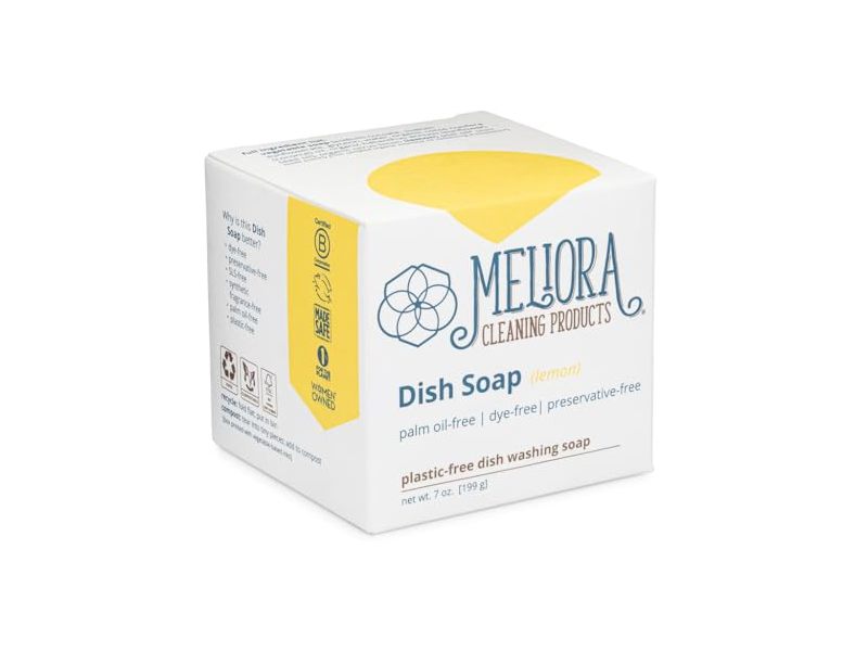 Meliora Cleaning Products Dish Soap, Lemon, 7 oz/199 g