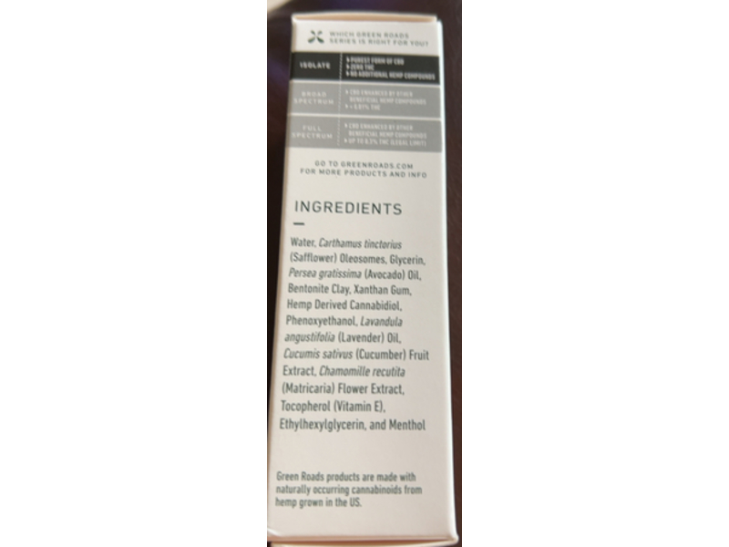 Green Roads CBD Muscle & Joint Cream, 1 fl oz/30 g