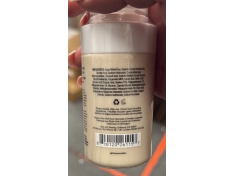 Naturium Glycolic Acid Body Wash, Smoother, 3.4 fl oz/100 mL