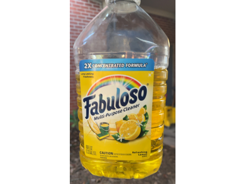 Fabuloso Multi-Purpose Cleaner, Refreshing Lemon Scent, 169 fl oz/5 L, Pack Of 3