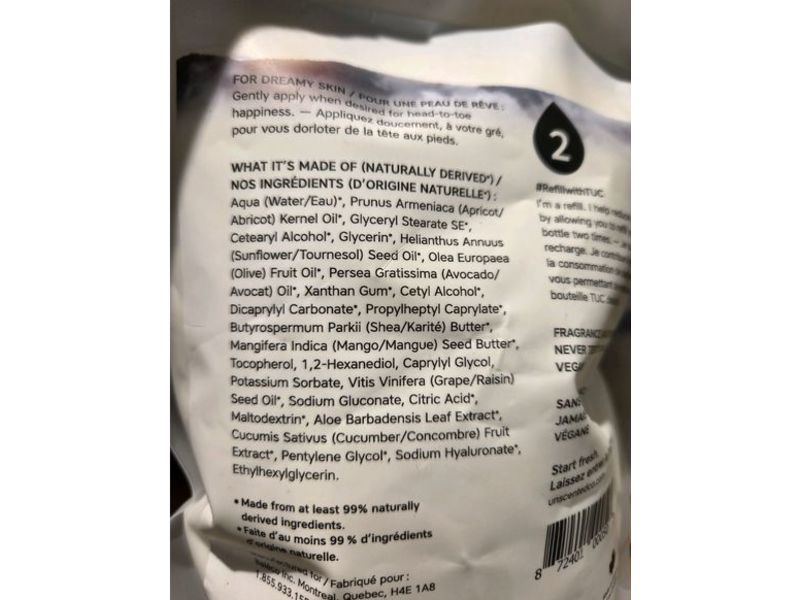 The Unscented Company Hand + Body lotion, 33.8 fl oz/1 L