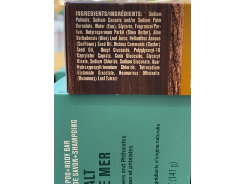 Every Man Jack 2 In 1 Shampoo + Body Bar, Sandalwood, 5 oz/114 g