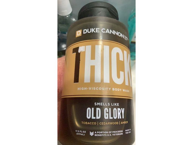 Duke Cannon Supply Co. Thick High-Viscosity Body Wash, Old Glory, 17.5 fl oz/517 mL
