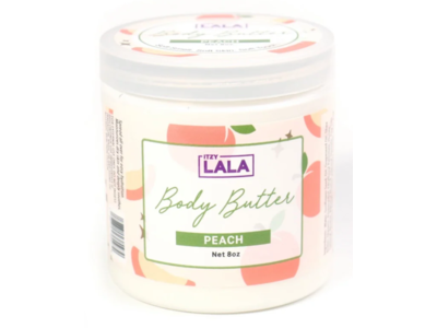 Itzy Lala Body Butter, Peach, 8 oz
