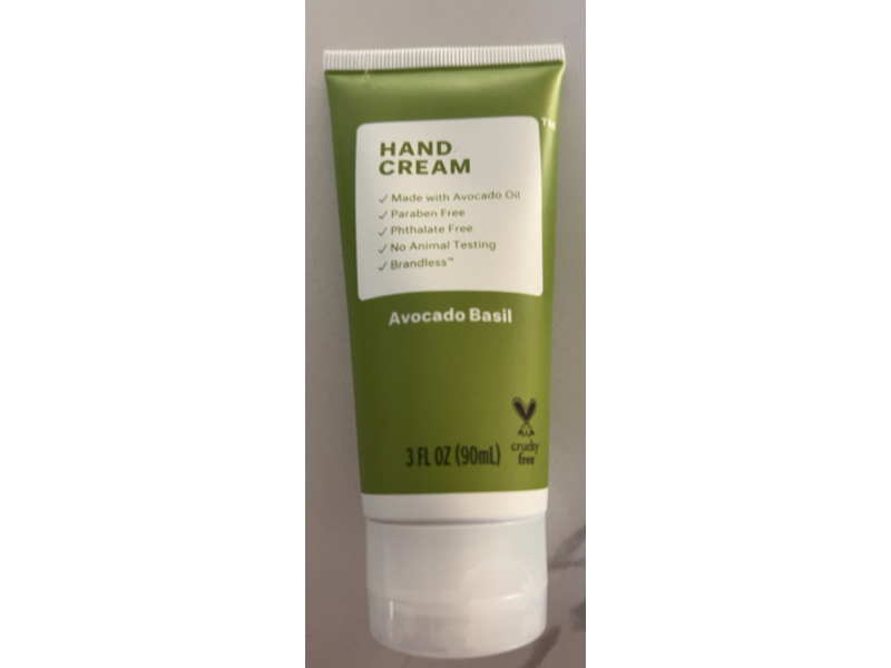 Brandless Hand Cream, Avocado Basil, 3 fl oz/90 mL