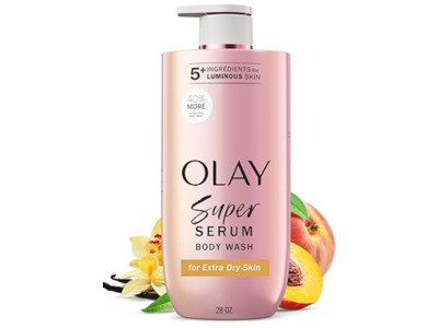 Olay Super Serum Body Wash, Niacinamide, AHA, Collagen Peptide, Vitamin C & E, 28 fl oz/828 mL