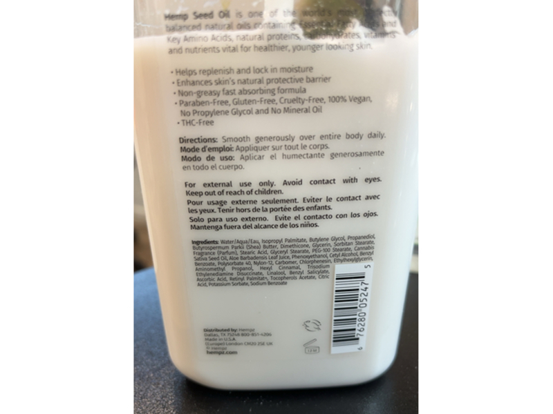 Hempz Herbal Body Moisturizer, Peaches & Cream, 17 fl oz/500 mL