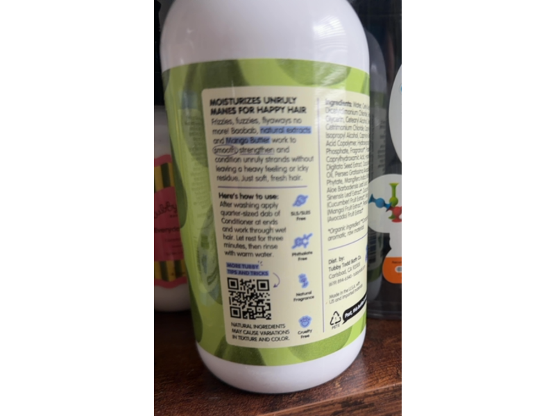 Tubby Todd Bath Co. Conditioner, Pear Blossom, 24.3 oz/688 g
