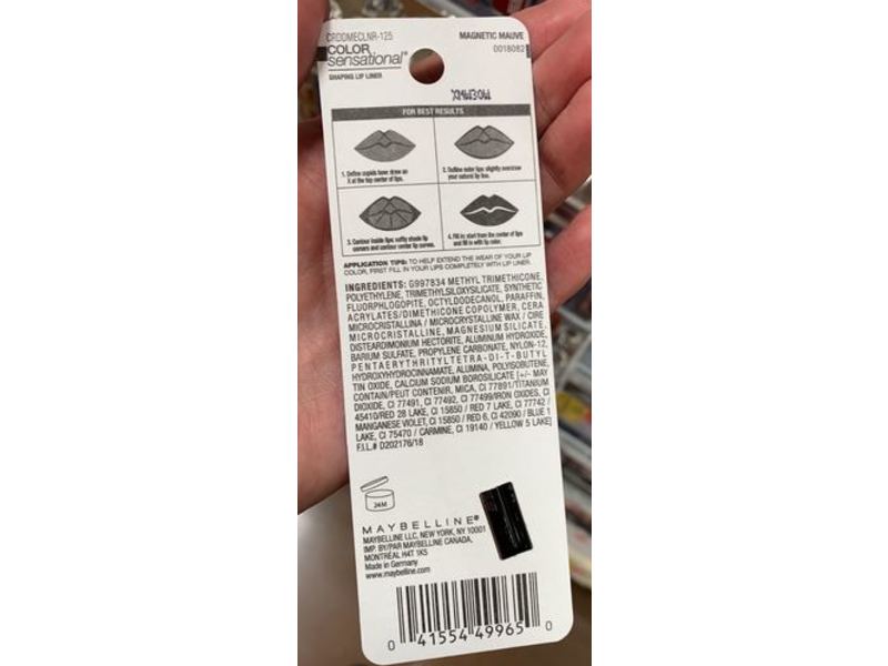 Maybelline Color Sensational Shaping Lip Liner, Magnetic Mauve, 0.14 oz