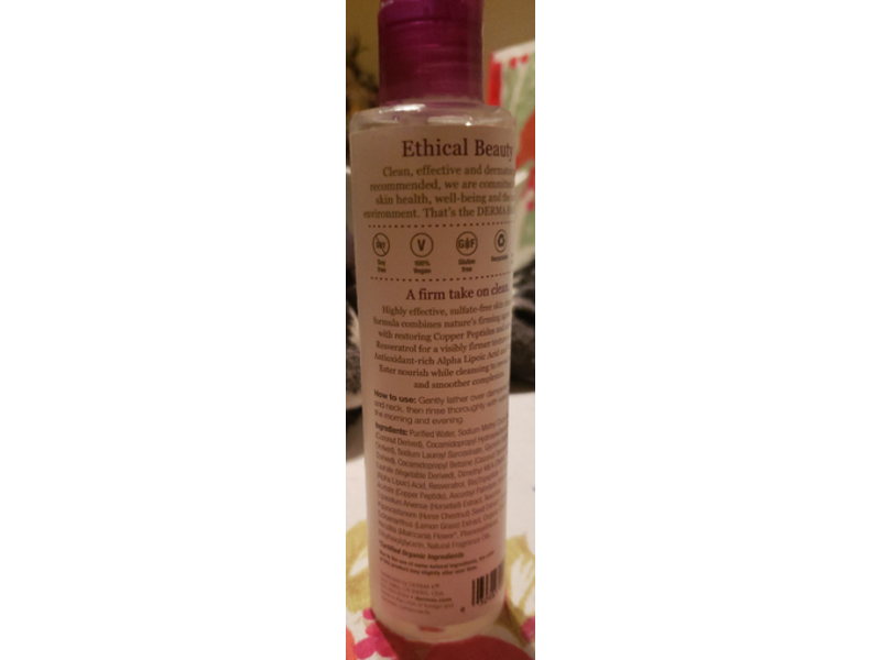 Derma E Skin Firming Antioxidant Cleanser, 6 fl oz/175 ml