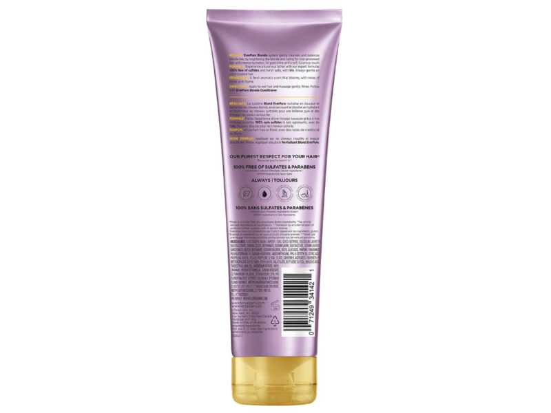 L'Oreal Paris Ever Pure Blonde Shampoo, Iris, 11.05 fl oz/325 mL