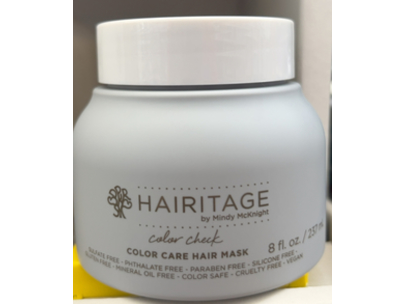Hairitage Color Care Hair Mask, 8 fl oz/237 mL