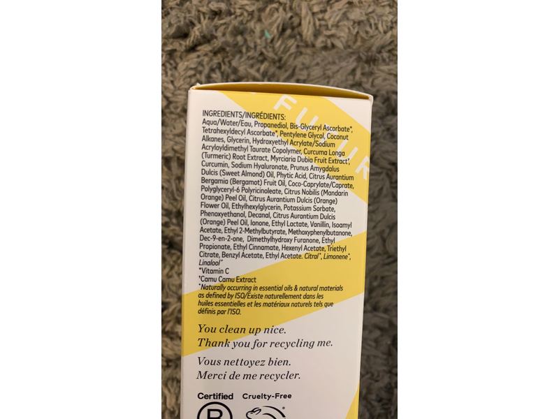 Beautycounter Counter+ All Bright C Serum, 0.5 fl oz/15 mL