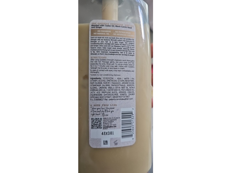 Carol's Daughter Fortifying Conditioner, Goddess Strength, 28 fl oz/828 mL