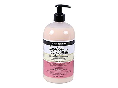 Aunt Jackie's Curls & Coils Knot On My Watch Instant Hair Detangling Therapy, Shea Butter & Olive Oil, 24 fl oz/710 mL