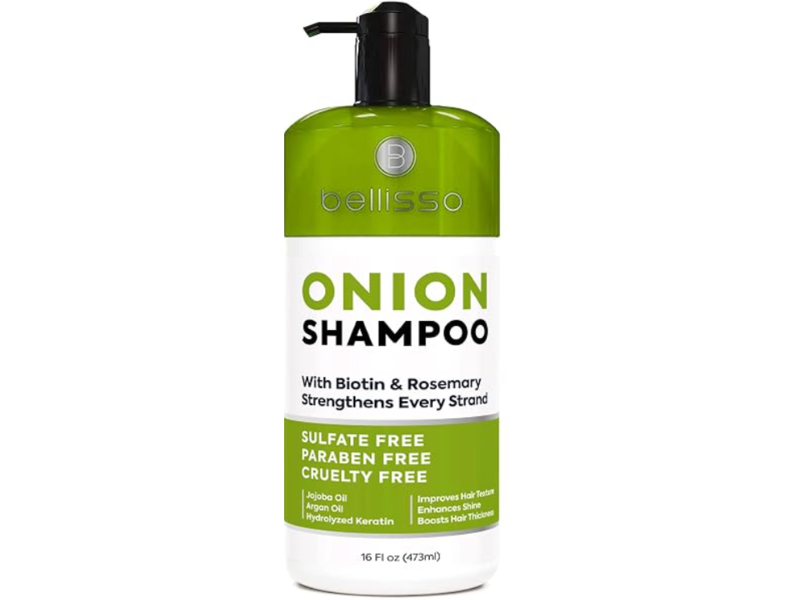 Bellisso Onion Shampoo, Biotin & Rosemary, 16 fl oz/473 mL