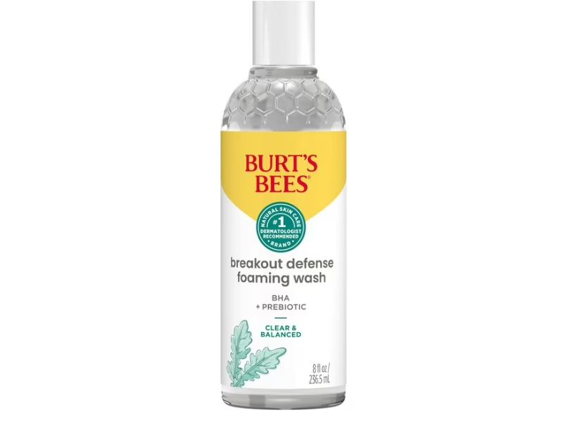 Burt's Bees Breakout Foaming Cleanser, BHA + Prebiotic, 8 fl oz/236.5 mL