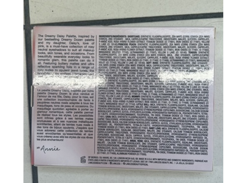 Lawless Eyeshadow Palette, The Dreamy Daisy, 1.28 g