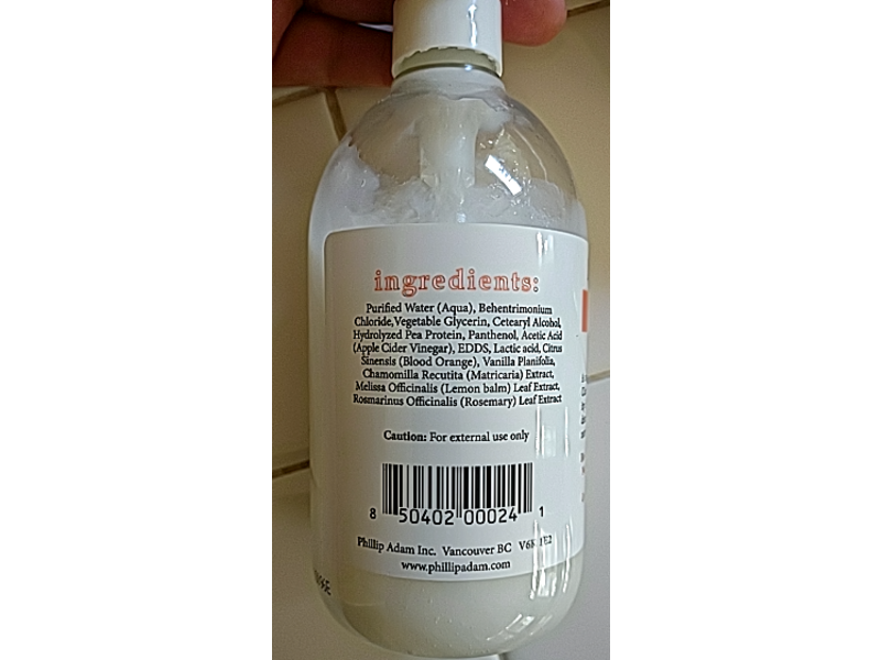 Phillip Adam Conditioner, Orange Vanilla, 12 fl oz/355 mL