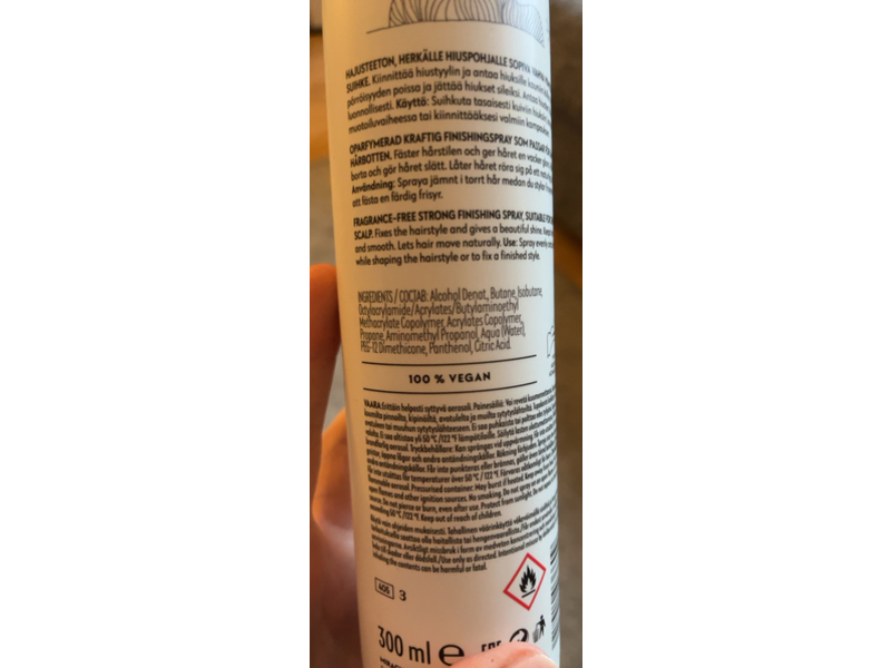 Four Reasons No Nothing Sensitive Strong Hairspray, 7.5 oz/214 g
