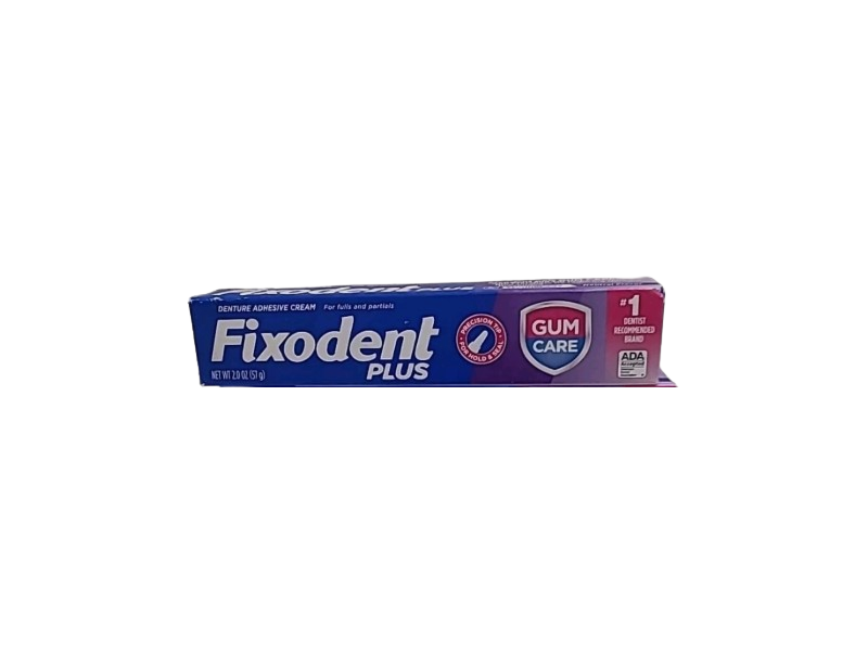 Fixodent Plus Denture Adhesive Cream, 2 oz/57 g