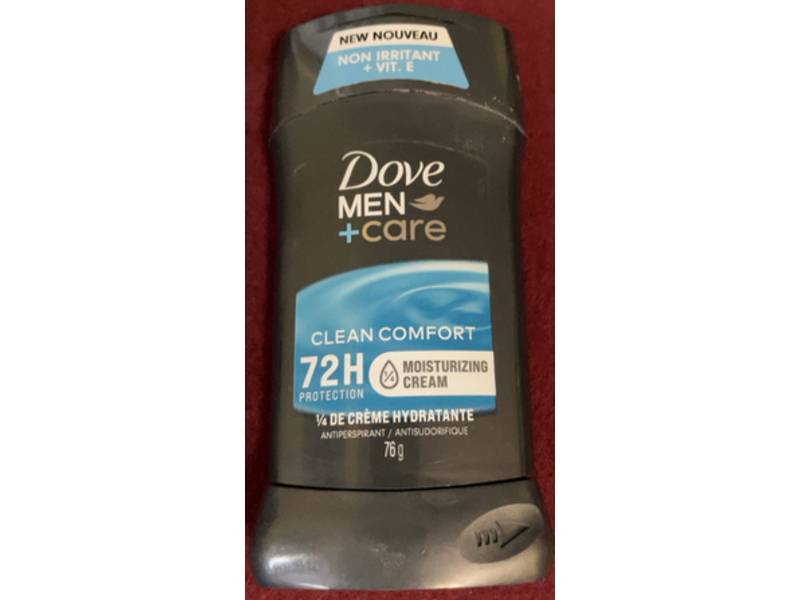 Dove 72H Antiperspirant Deodorant Stick, Clean Comfort, 76 g