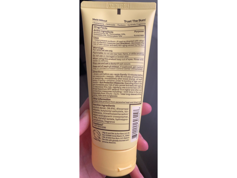 Sun Bum Kids Clear Sunscreen Lotion, SPF 50, 6 fl oz/177 mL