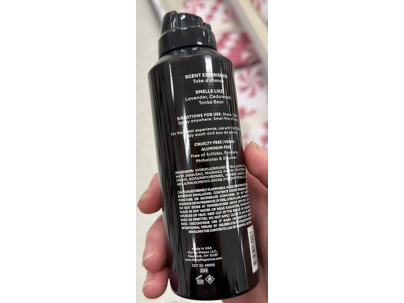 Fine'ry Men's Fine Fragrance Deodorant Body Spray, Two Billion, 4 oz/113 g