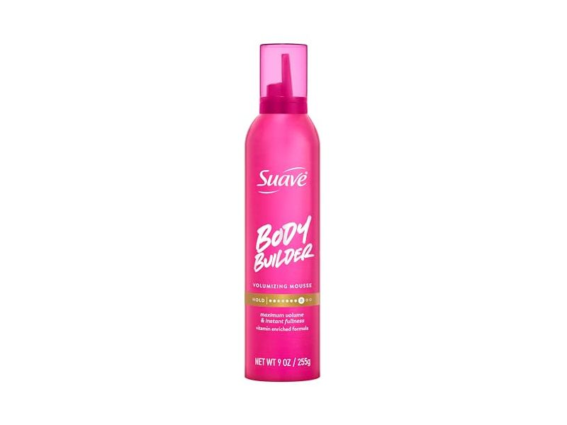 Suave Body Builder Volumizing Hair Mousse, 9 oz/255 g