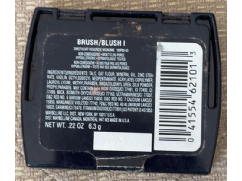 Maybelline Brush/Blush, Sweetheart Rose, 22 oz/6.3 g