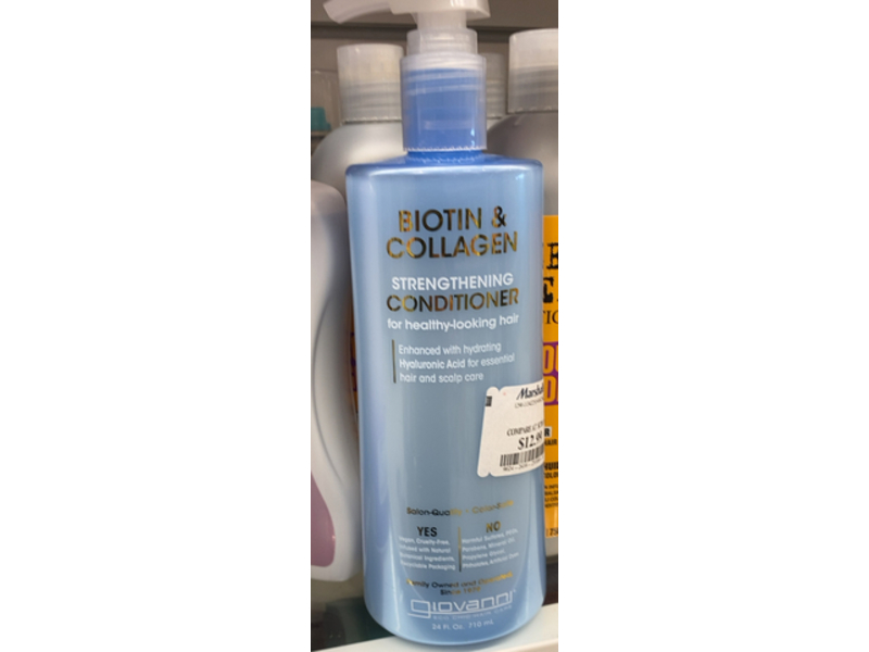 Giovanni Biotin & Collagen Strengthening Conditioner, 24 fl oz/710 mL